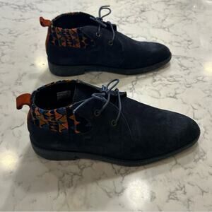 Swear London‎ Blue Suede Bootie Shoes Ankle Boots Size 38/7.5